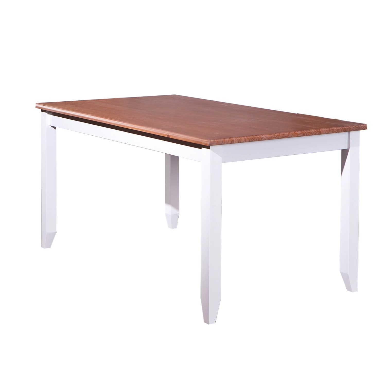 ebuy24 Wright Esstisch Weiss Braun günstig online kaufen