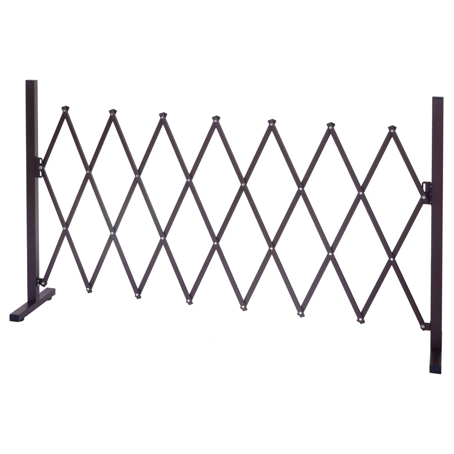 Ausziehbares MCW Absperrgitter B34, 103x31-261cm, für Garten und mehr.