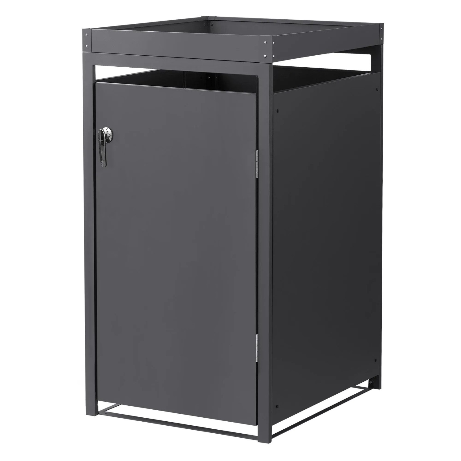 Ml-Design Mülltonnenbox 1er Pflanzdach 240L 68x80x124 cm Anthrazit