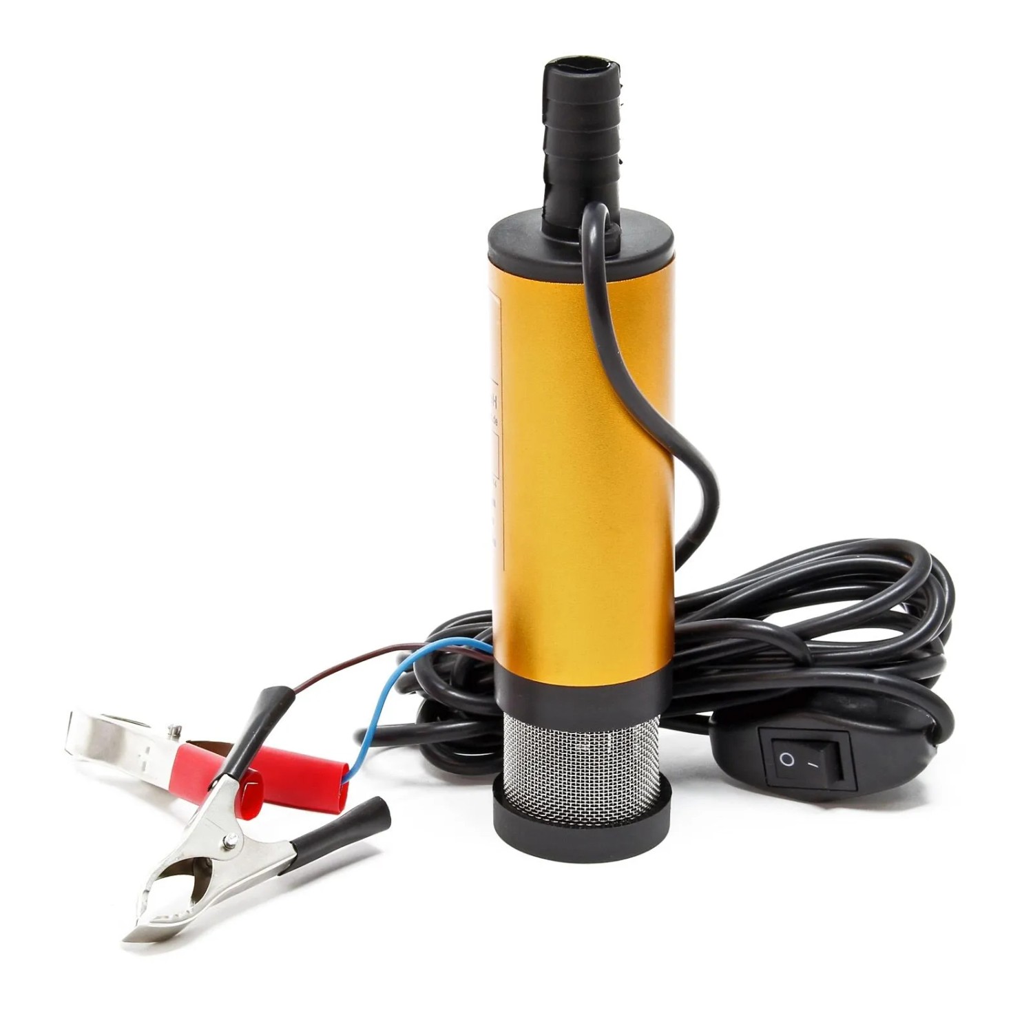 Wiltec Mini Pumpe 12L/Min 8700U/Min Mit Ansauggitter Tauchpumpe Wasser Dieselöl