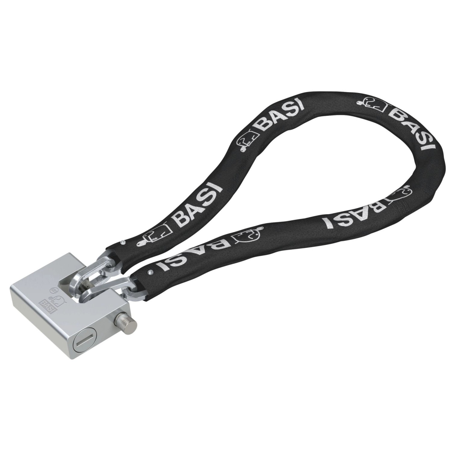 Basi Kettenschloss ZR 321 Ummantelte Stahlkette + Vorhangschloss VHS 621 90 günstig online kaufen