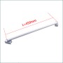 AICA Duschwand Stabilisator, 45cm Stange aus Chrom für Duschkabinen.