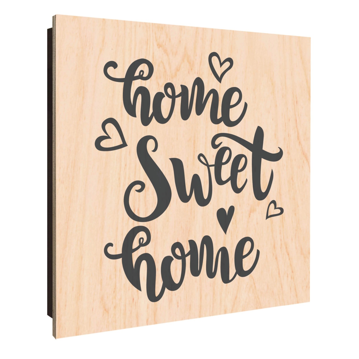 Banjado Großer Schlüsselkasten Holz 30x30cm Schwarz Scharnier Links 50 Hake günstig online kaufen