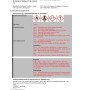 Sicherheitsdatenblatt: Gefahrensymbole und Sicherheitshinweise für chemische Produkte.