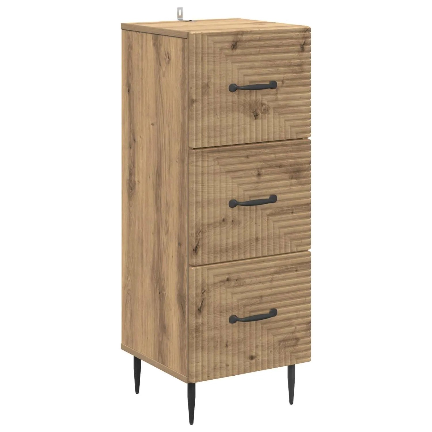 vidaXL Schubladenschrank Artisan-Eiche 33 x 34,5 x 89,5 cm 894854