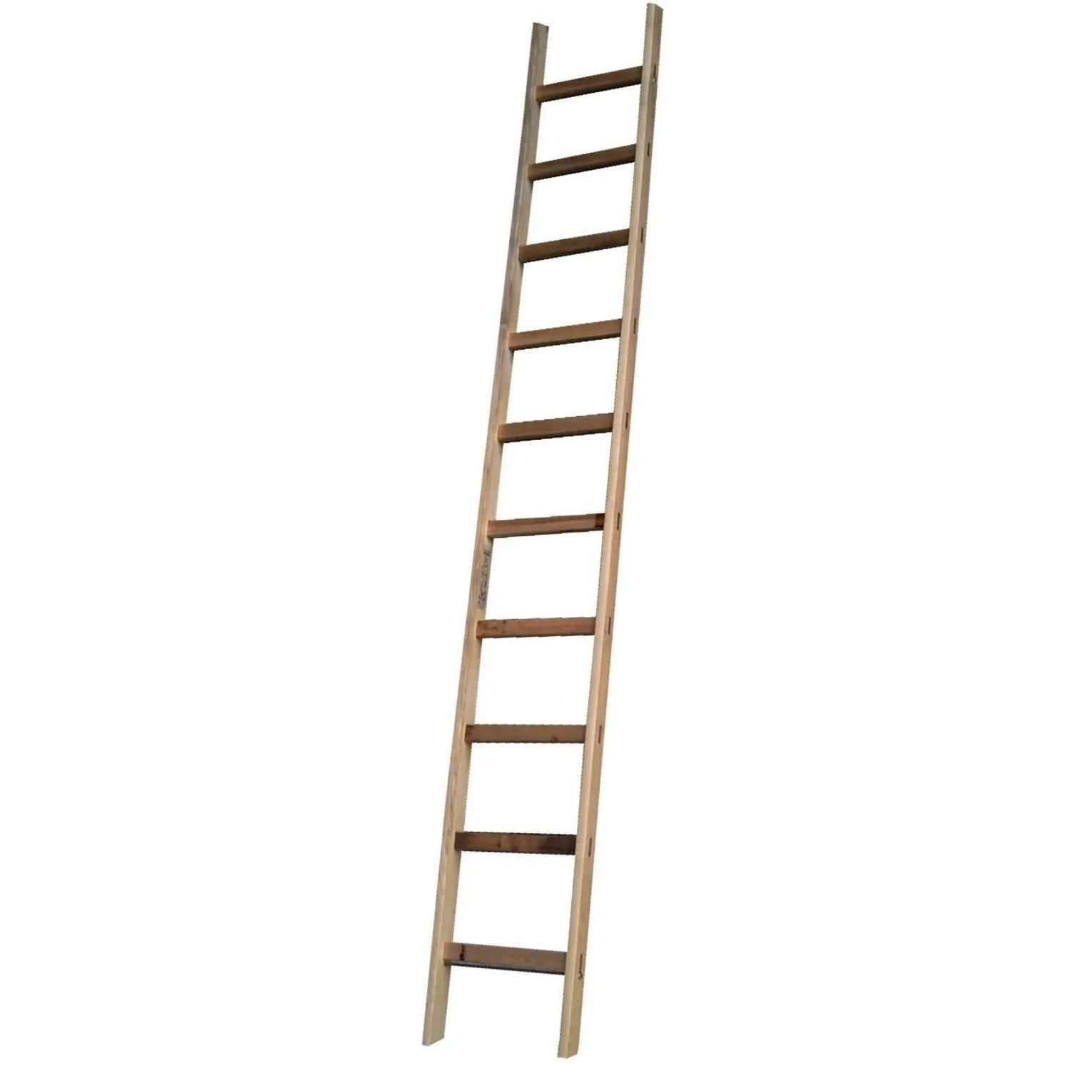 PROREGAL Tankleiter Made in Germany 14 Sprossen 4,12 m Länge Ohne Traverse Braun Unbehandelt Tankwagenleiter Holzleiter