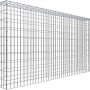Gabiona Anbaukorb Typ 3, 100x200x20cm, Maschenweite 5x10cm, aus verzinktem Drahtgitter.