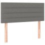 Boxspringbett Kopfteil dunkelgrau, Stoff, 90x190 cm. Bett Zubehör für erholsamen Schlaf.