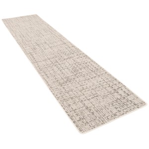 Snapstyle Läufer Teppich Oslo, creme-schwarz meliert, 100x400cm, für In- und Outdoor.