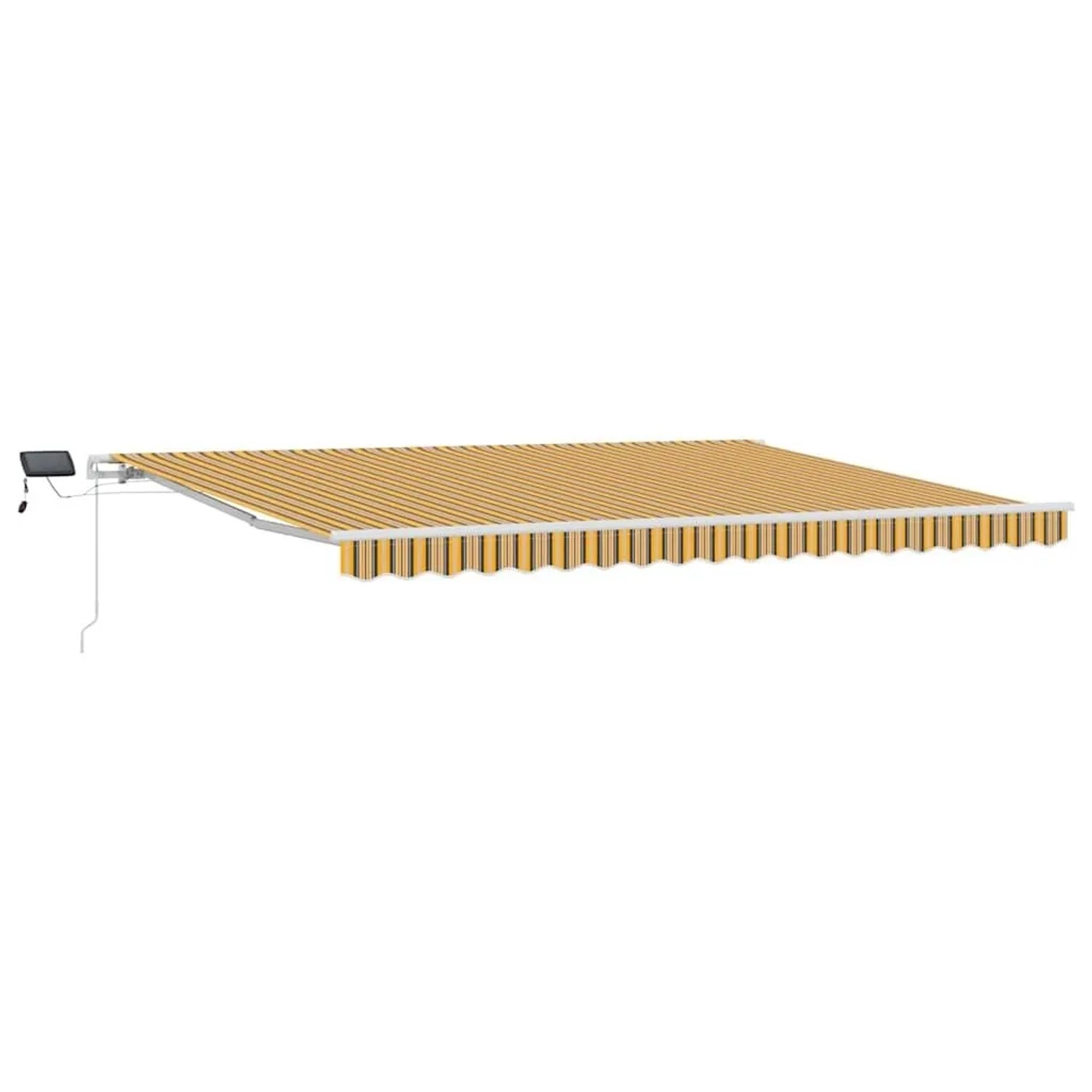 vidaXL Ausziehbare Markise Mehrfarbig 450 x 350 cm Stoff und Aluminium 3331114