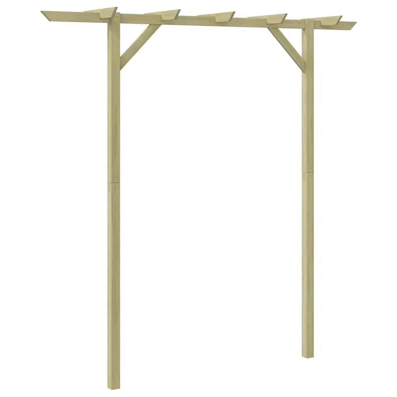 DELUKE Pergola Aus Holz LURV 2x2m Kiefernholz Rankhilfe Pergola Holz Bausatz Freistehend Gartendeko Gartenbogen Gartenpergola_6