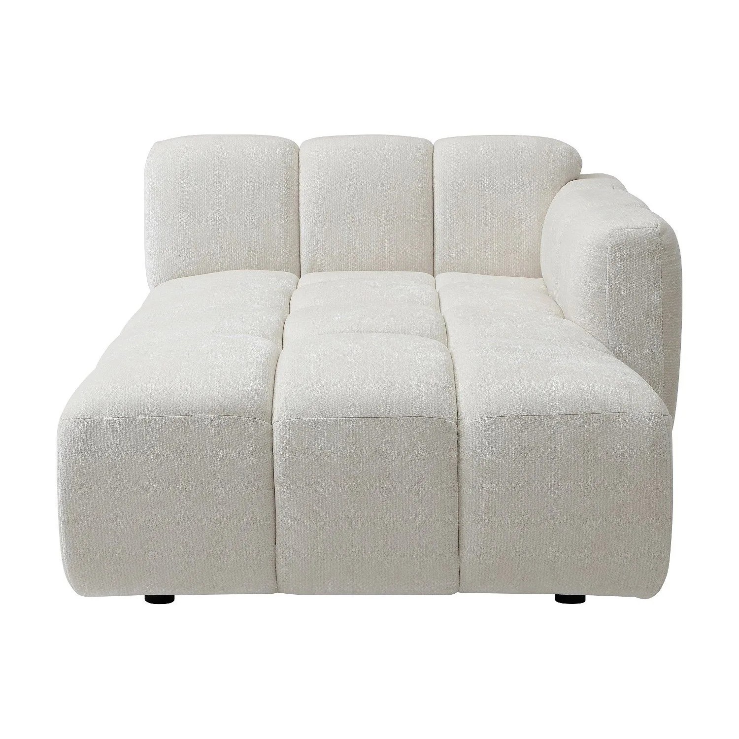Vente-unique Recamiere Ohne Schlaffunktion Carlivi Gebrochenes Weiß 120 cm