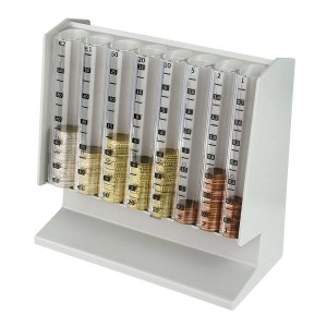 HMF 4700-07 Münzsortierer Spardose Euro 21 x 20 x 10 cm Lichtgrau