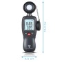 STAHLWERK Luxmeter DLM-200 ST zur Lichtmessung, Teil des 3-tlg. Messgeräte Sets.