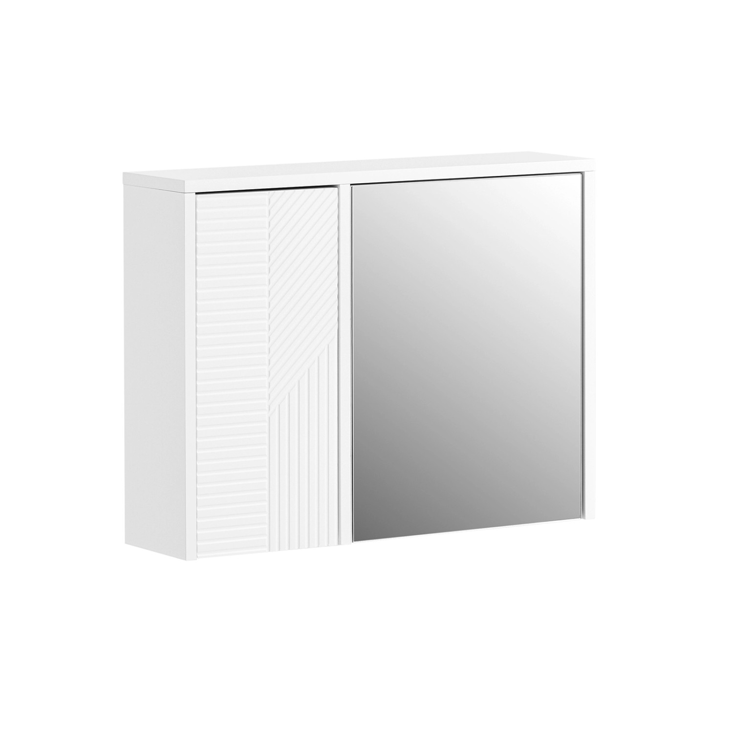 SoBuy Spiegelschrank Hängeschrank mit Spiegeltür Wandschrank für Bad BZR153 günstig online kaufen