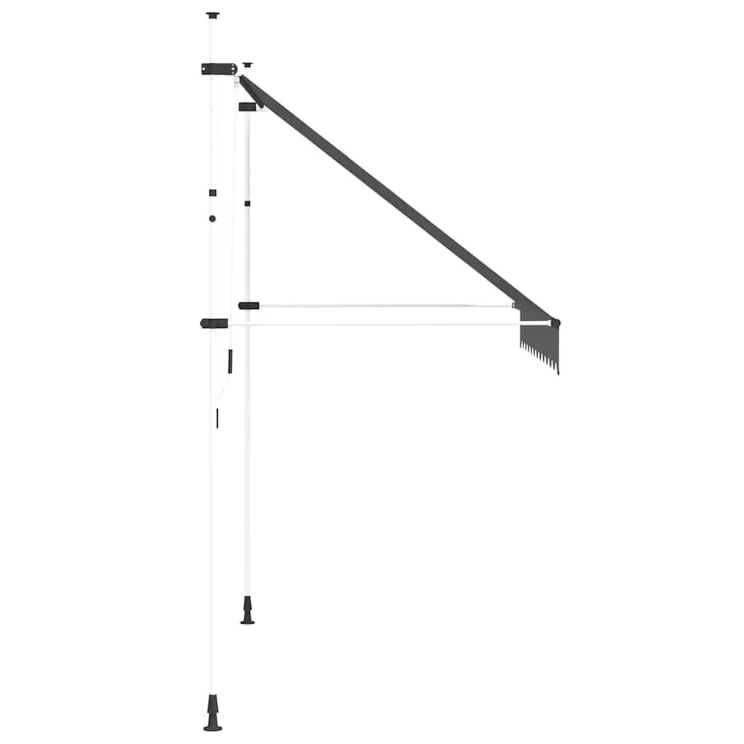vidaXL Einziehbare Markise Handbetrieben 250 cm Anthrazit 143689_4