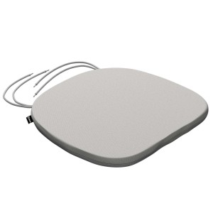 Dekoria Stuhlkissen Marcus, hellgrau, mit Bindebändern. Sitzkissen für Stühle und Gartenstühle.