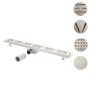 MCW Duschrinne D94a, 110cm, aus Edelstahl mit Siphon und verschiedenen Abdeckungsdesigns.