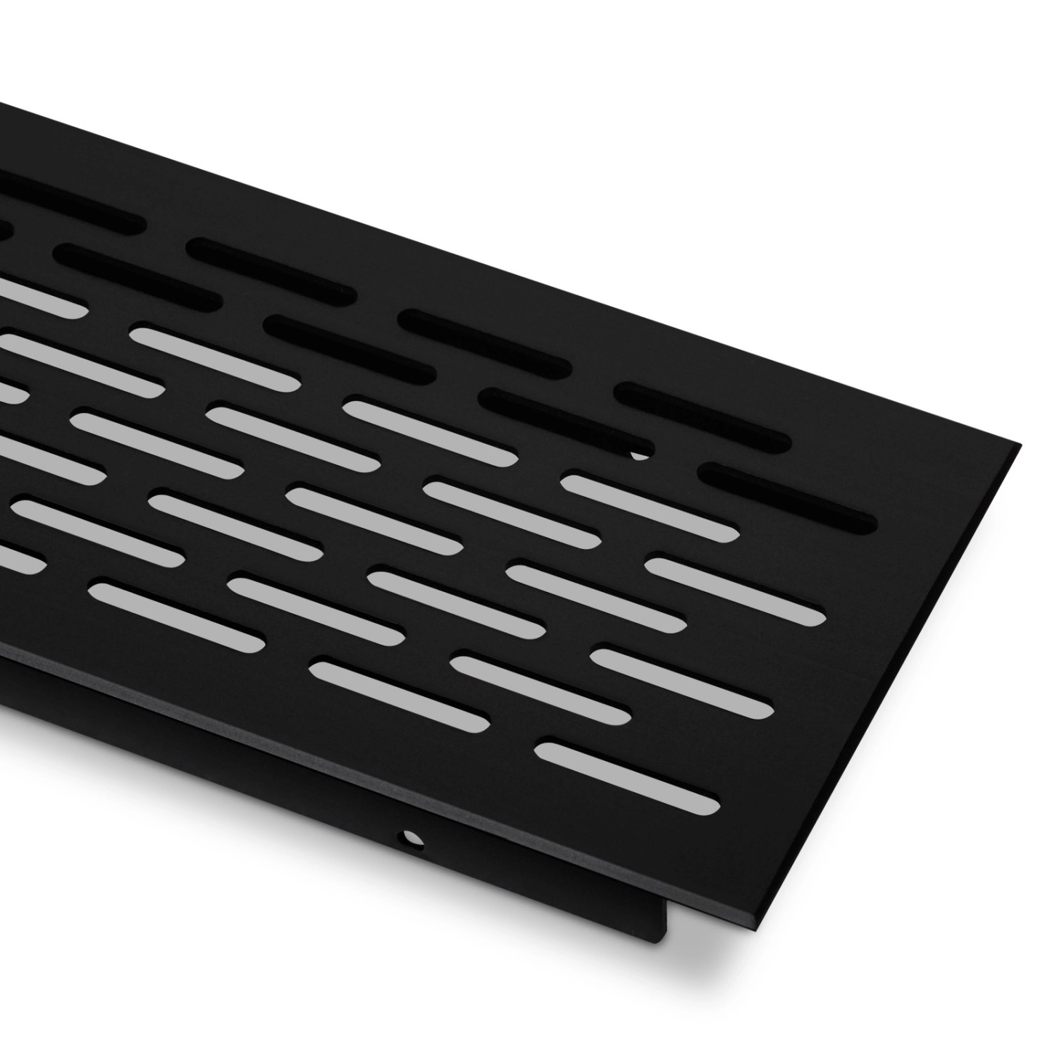 SOTECH Lüftungsgitter Lochung Oval Schwarz Eloxiert 750 mm