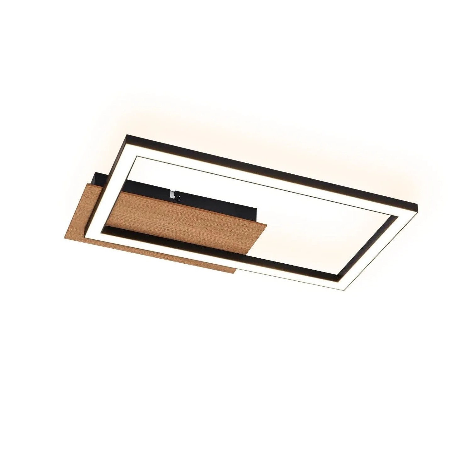 NETTLIFE LED Deckenleuchte aus Metall L26cmSchwarz
