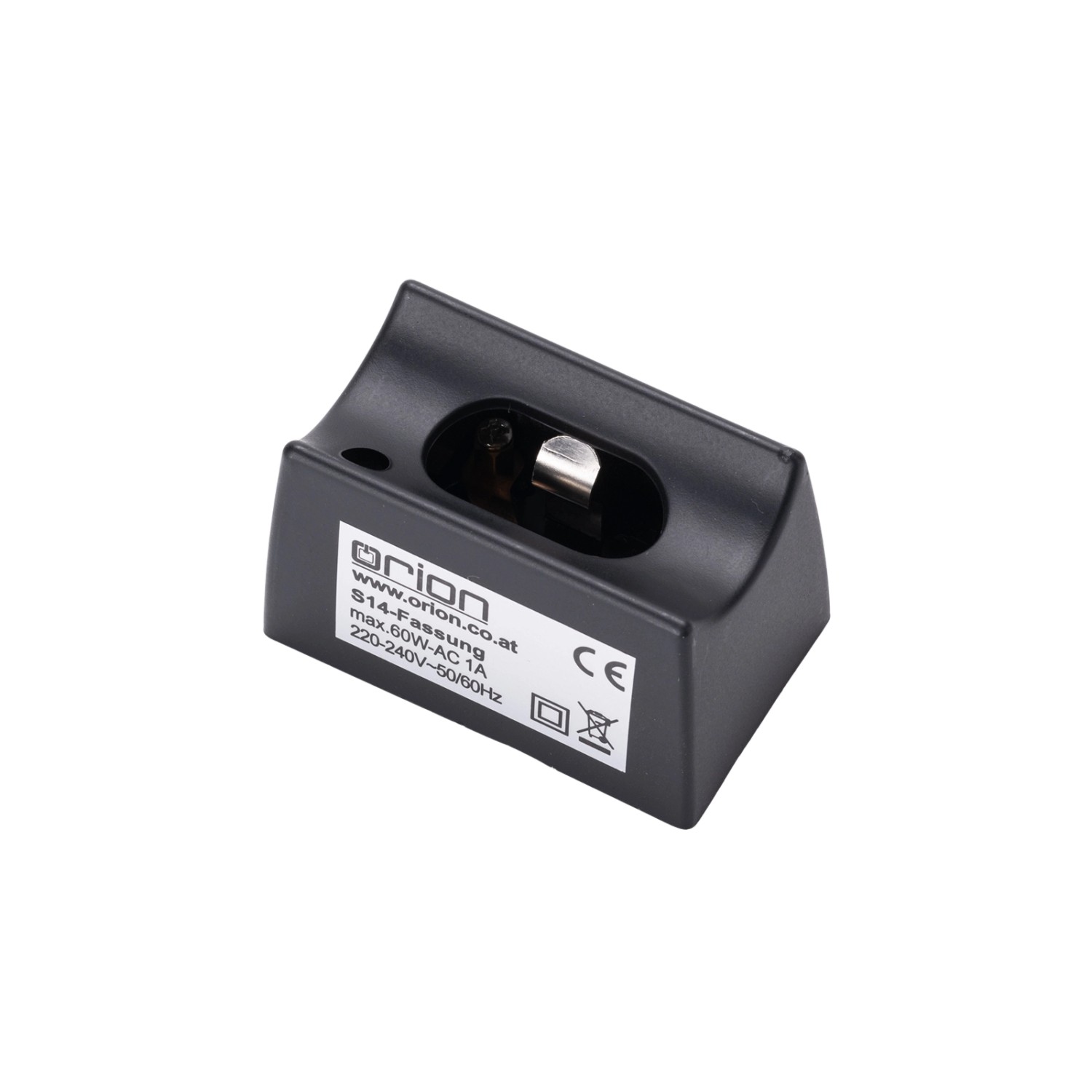 Orion Lightstyle Lampenfassung S14D Kunststoff Schwarz