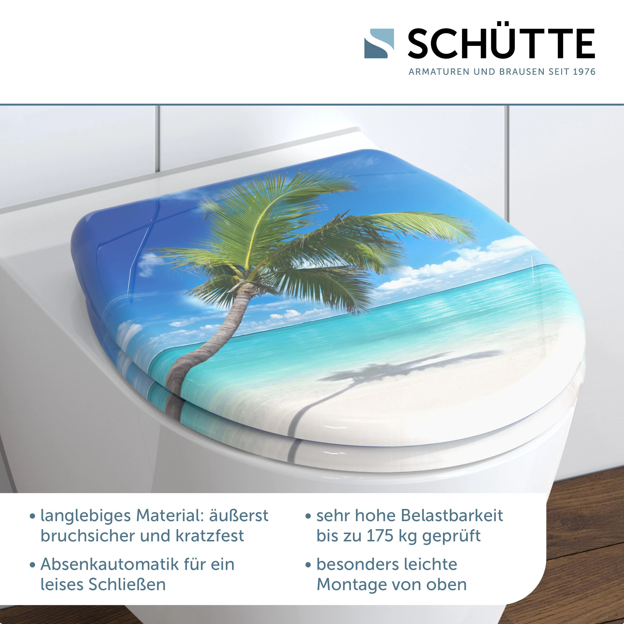 WC-Sitz CARRIBEAN • Duroplast • Mit Absenkautomatik • SCHÜTTE