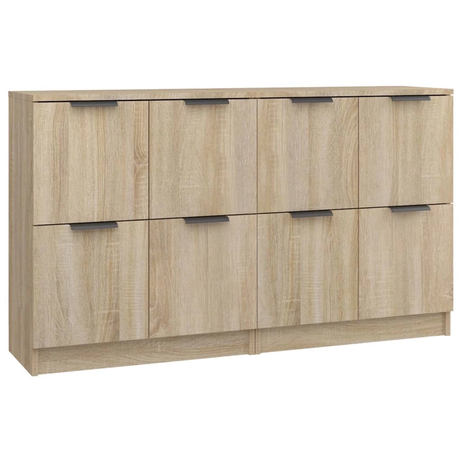 vidaXL Sideboards 2 Stk Sonoma Eiche 60x30x70 cm Holzwerkstoff 3115806 günstig online kaufen