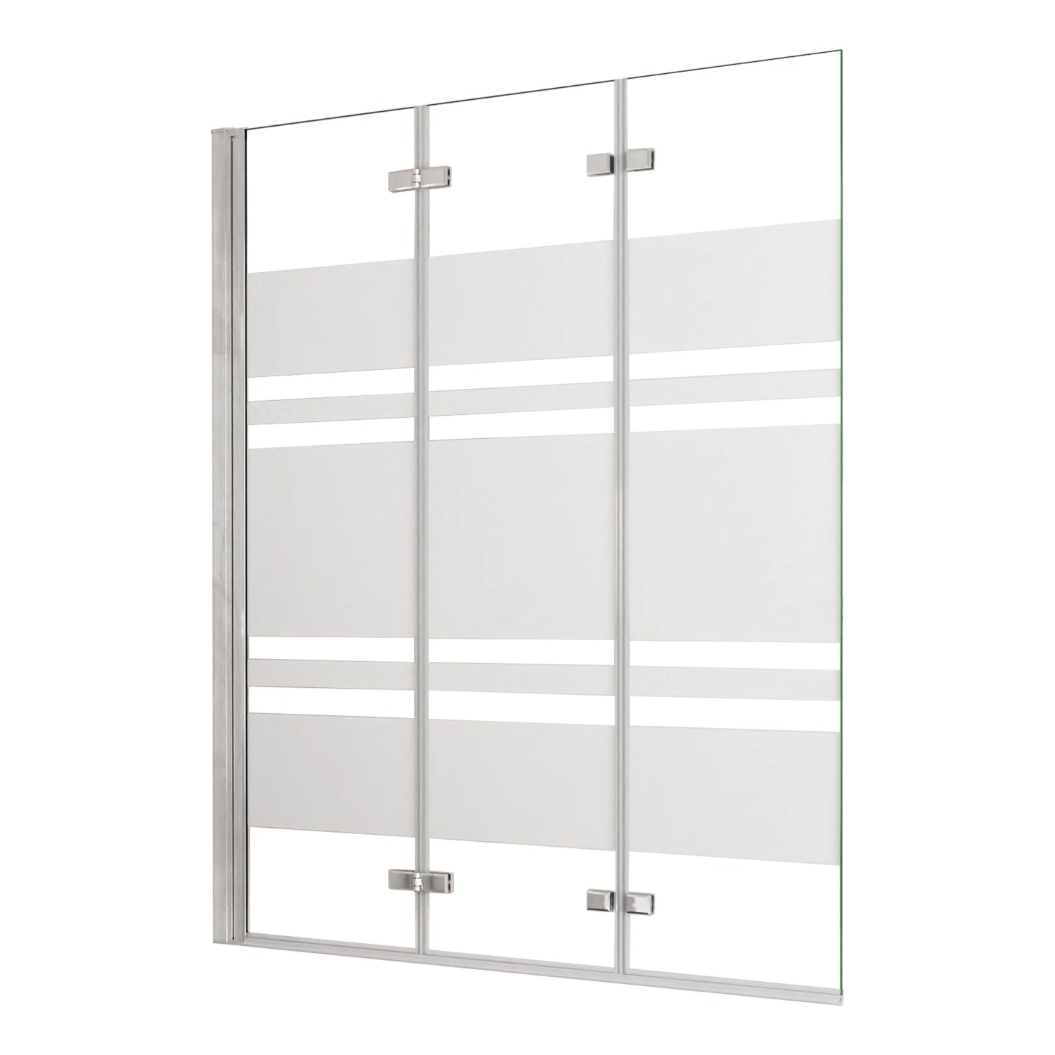 AICA 130x140cm Faltwand 3 teilig Badewanneaufsatz Duschwand Badwannenfaltwä günstig online kaufen
