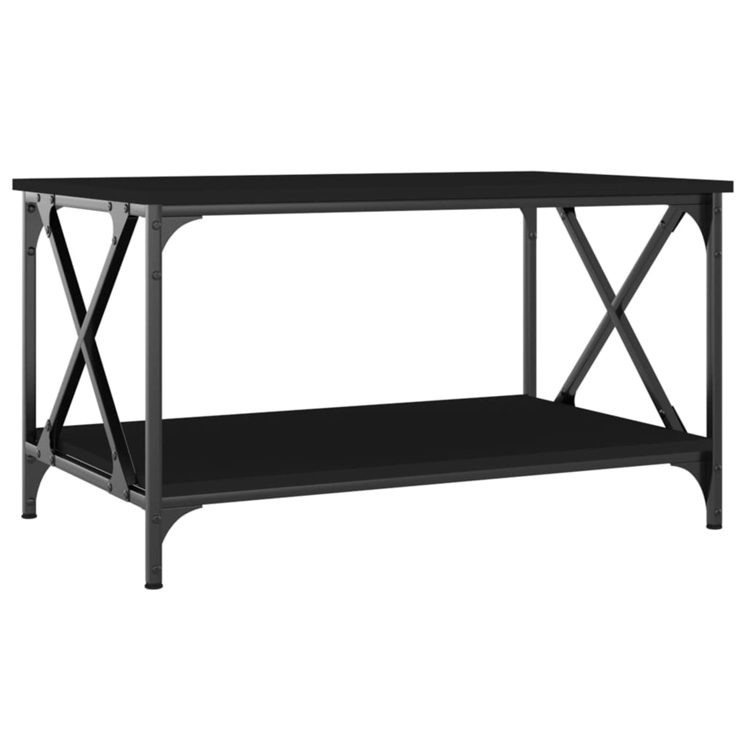 Vidaxl Couchtisch Schwarz 80x50x45 Cm Holzwerkstoff günstig online kaufen