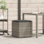 vidaXL Kissenbox mit Speicher Grau 50 x 50 x 50 cm Poly-Rattan 365410_2