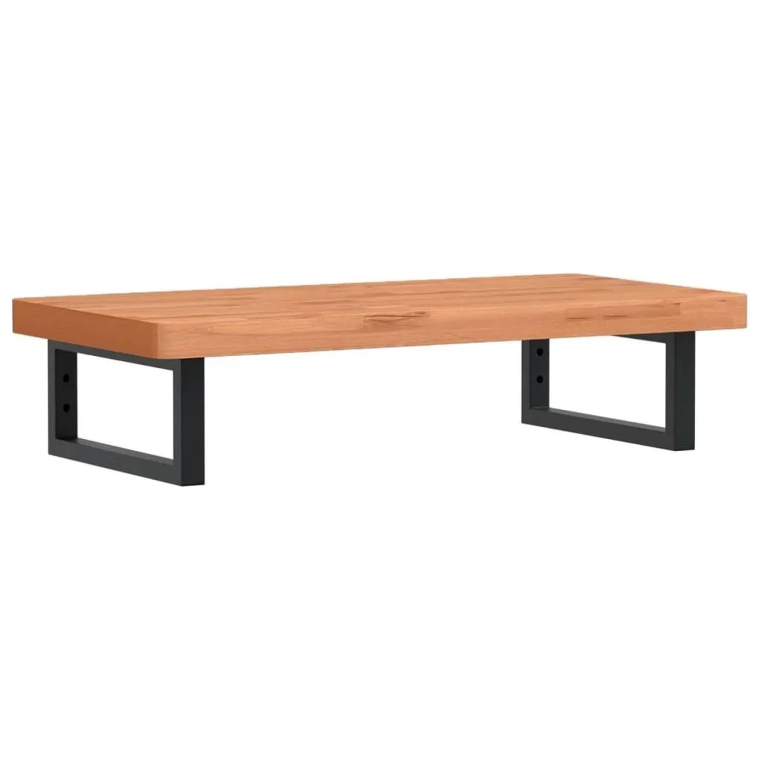 vidaXL Waschbeckenregal Wandmontage Stahl und Massivholz Buche 3302373 günstig online kaufen