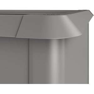 Biohort Schneckenschutz für Hochbeet, 1x1m, Quarzgrau-Metallic, Detailansicht.