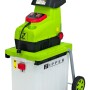 Zipper Elektro-Gartenhäcksler ZI-GHAS2800 mit Fangkorb und Rädern, Astdurchmesser bis 44mm.