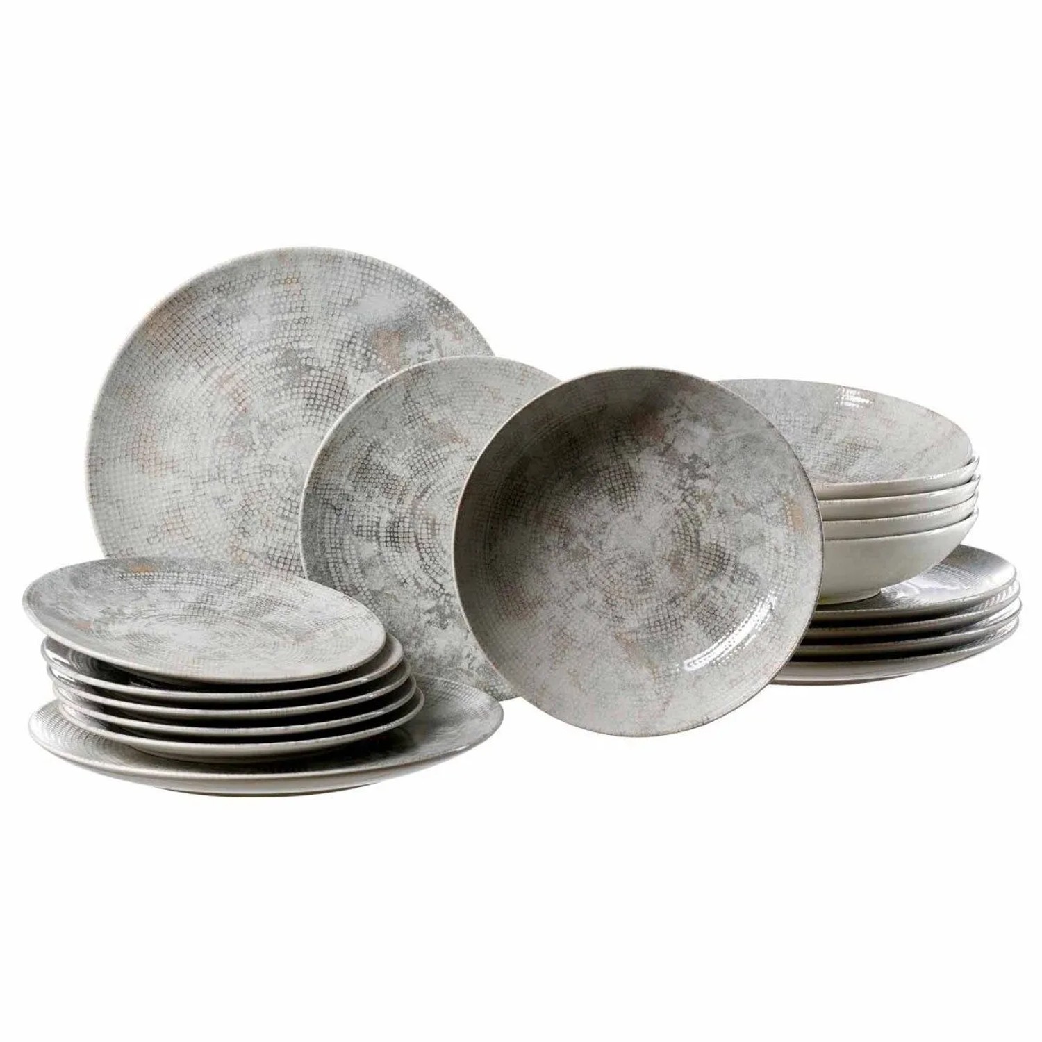 Ritzenhoff & Breker Cecina Teller-Set 18-teilig Perle