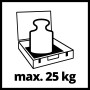 Symbolbild: Einhell E-Case S-F Werkzeugkoffer mit Gewicht, max. 25 kg Zuladung.