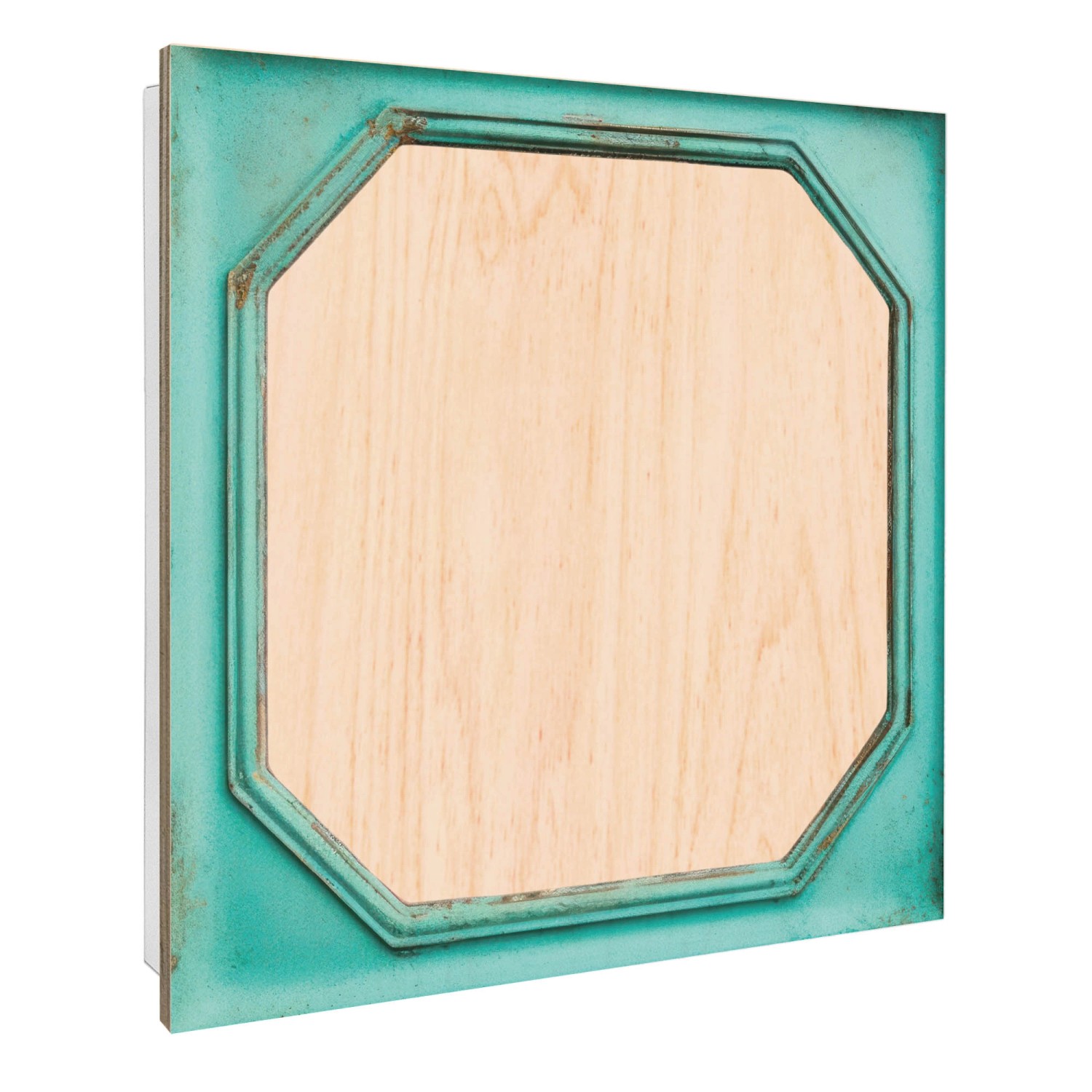 Banjado Schlüsselkasten mit Holzfront 30x30cm Weiß Scharnier Links 50 Haken günstig online kaufen