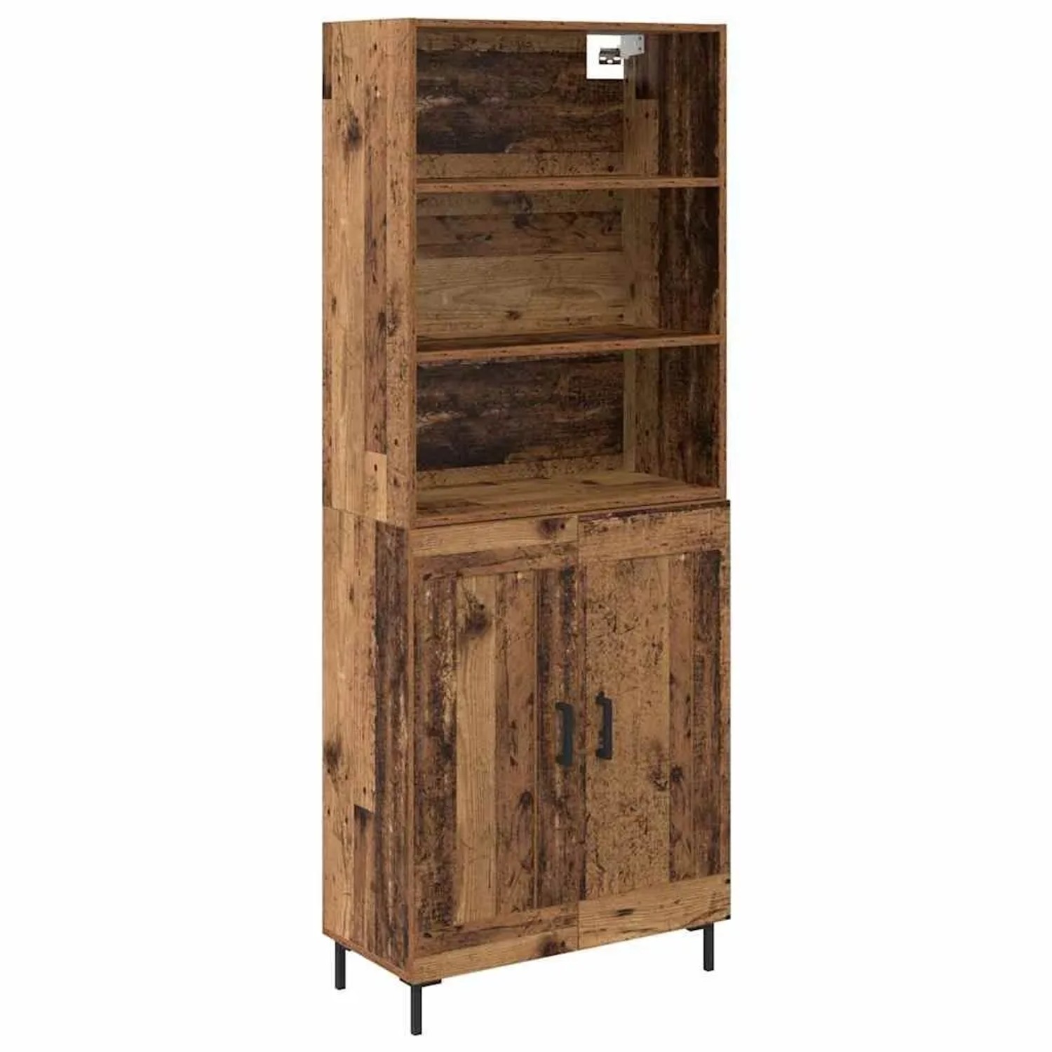 vidaXL Highboard Altholz 69,5 x 34 x 180 cm Holzwerkstoff 3415641 günstig online kaufen