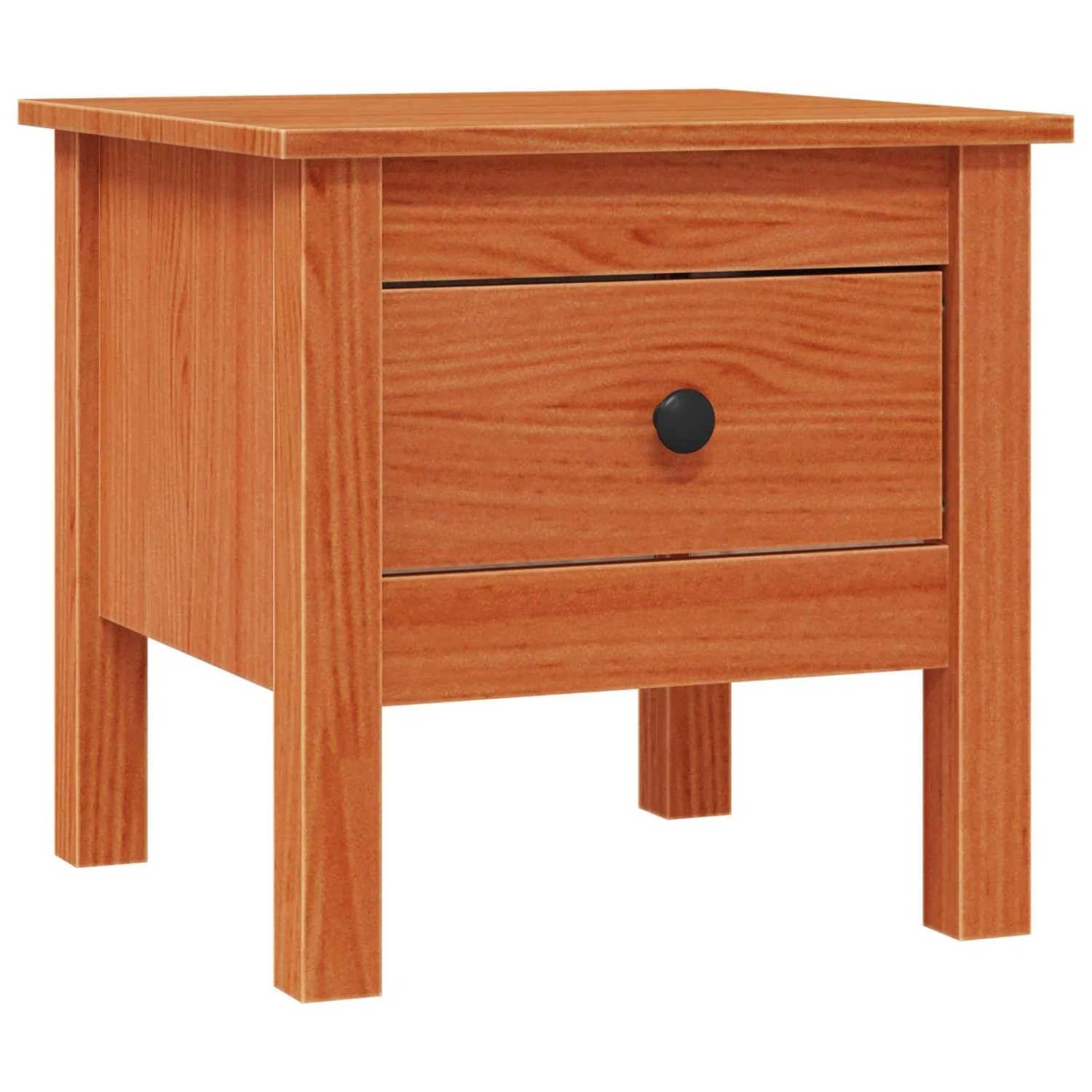 vidaXL Beistelltisch Wachsbraun 40 x 40 x 39 cm Massives Kiefernholz 860833