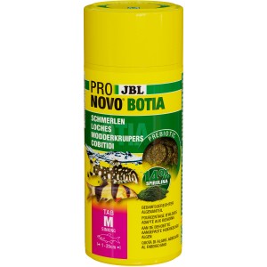 JBL Pronovo Botia Tab M, Tablettenfutter für Schmerlen von 1-20cm im gelben Behälter.