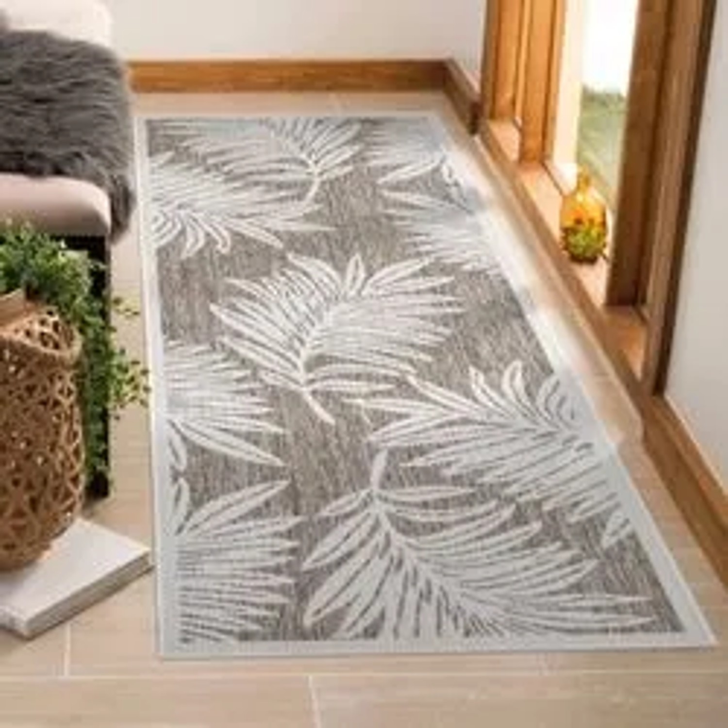 payé Outdoor Teppich Sommer 68 100 x 200 cm Beige Polypropylen kaufen bei OBI