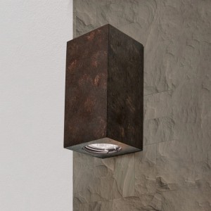 Orion Leuchten Wandleuchte 2-flammig GU10 10W Rost