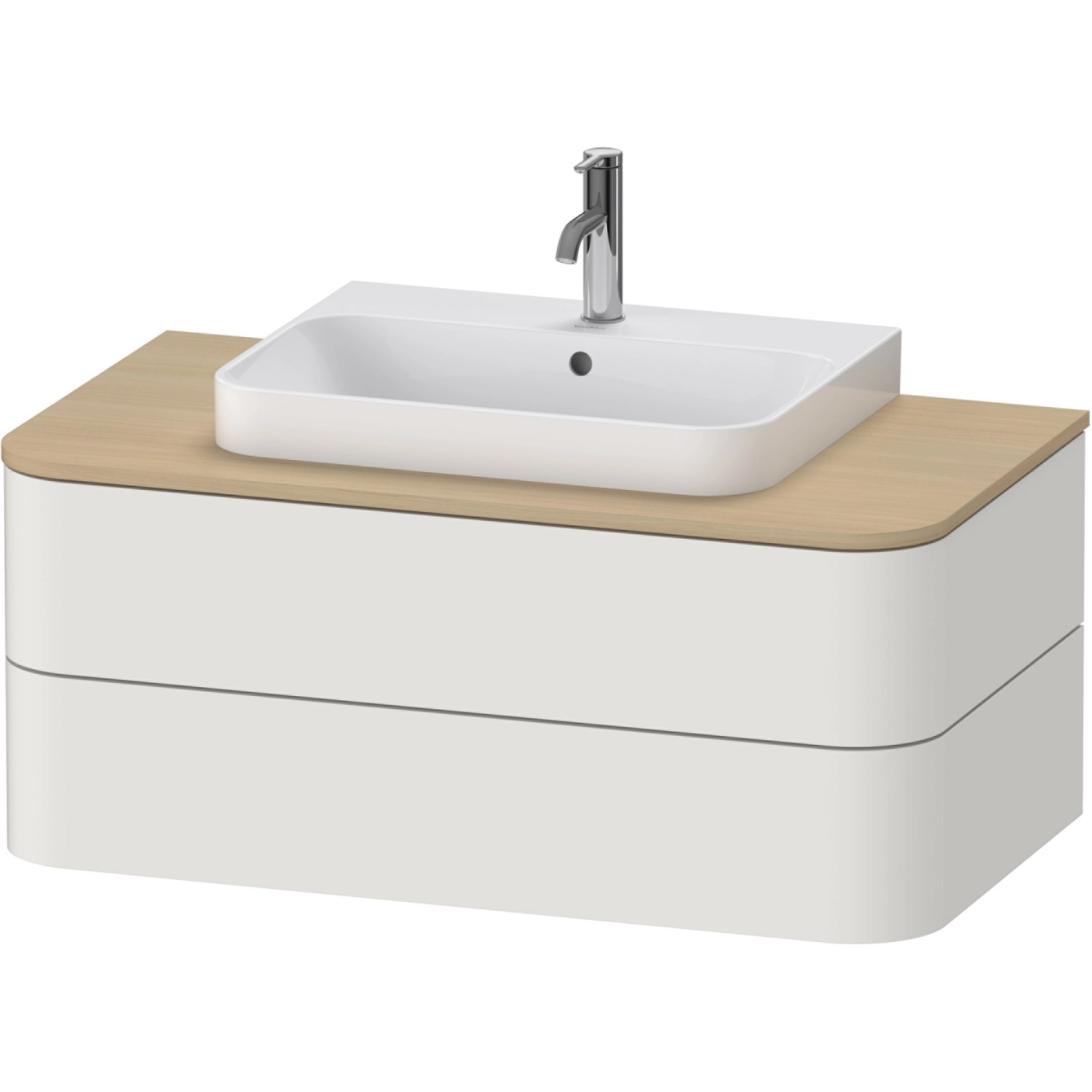 Duravit Waschbeckenunterschrank Happy D.2 Plus Weiß matt 100 cm