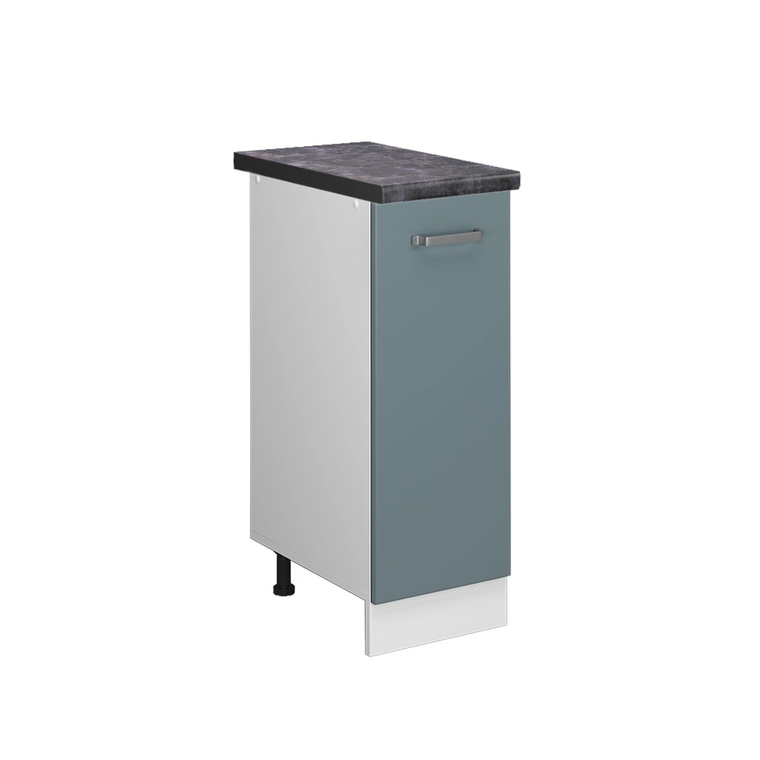 Vicco Apothekerschrank R-Line Medizinschrank für die Küche Blau-Grau/Weiß 30 cm AP Anthrazit