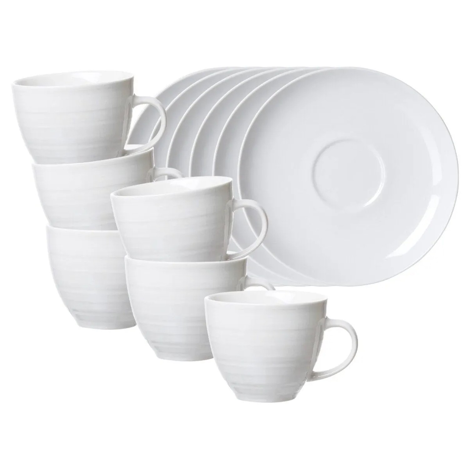 Ritzenhoff & Breker Suomi Kaffeetasse mit Untertasse 260 ml 6er Set Beige