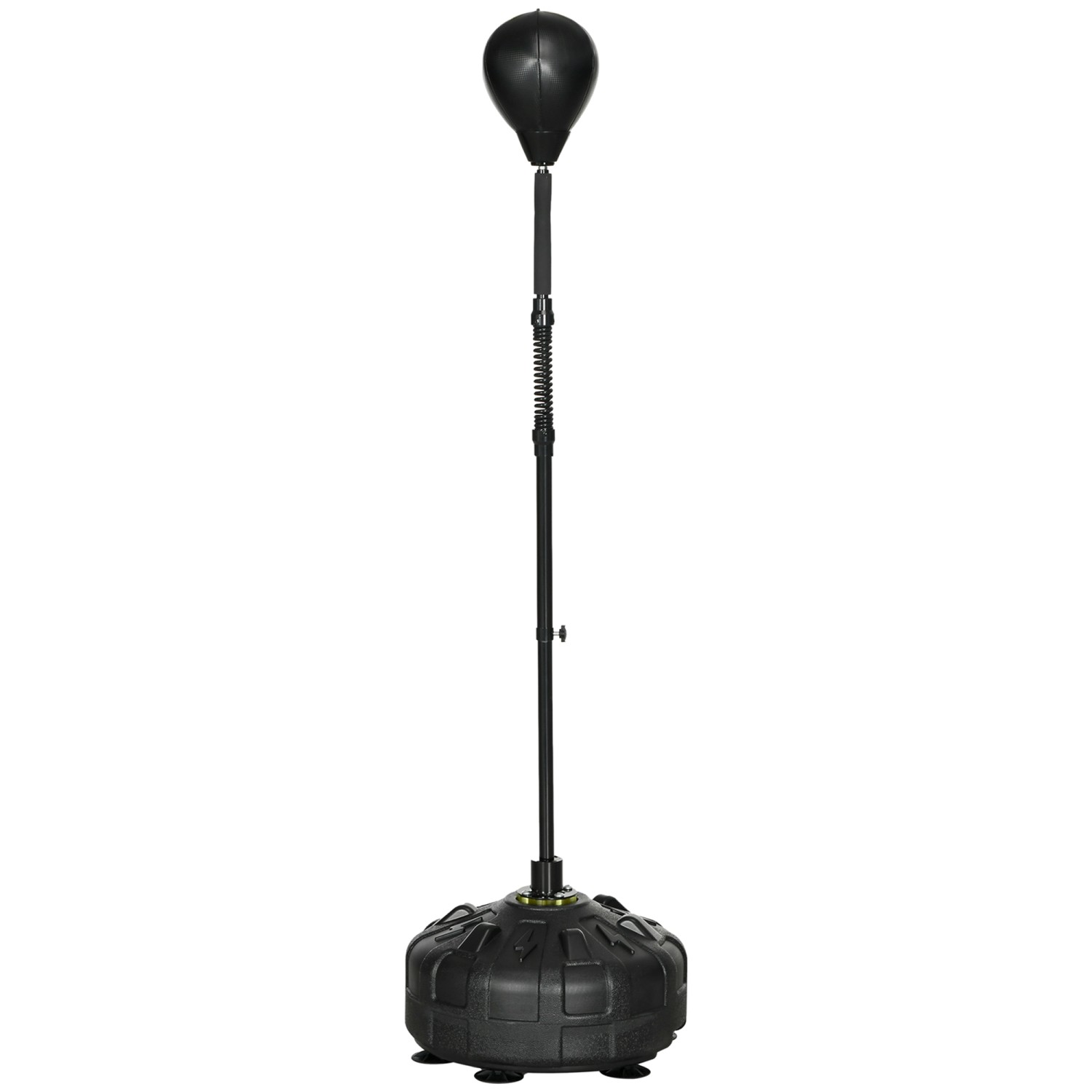 SPORTNOW Punchingball Stahl Kunstleder Schwarz 48L x 48B x 145 180Hcm