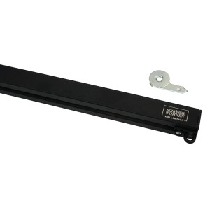 Schwarzes Schöner Wohnen Vorhangschienen-Set Emilia, 1-läufig, 230 cm aus Aluminium.