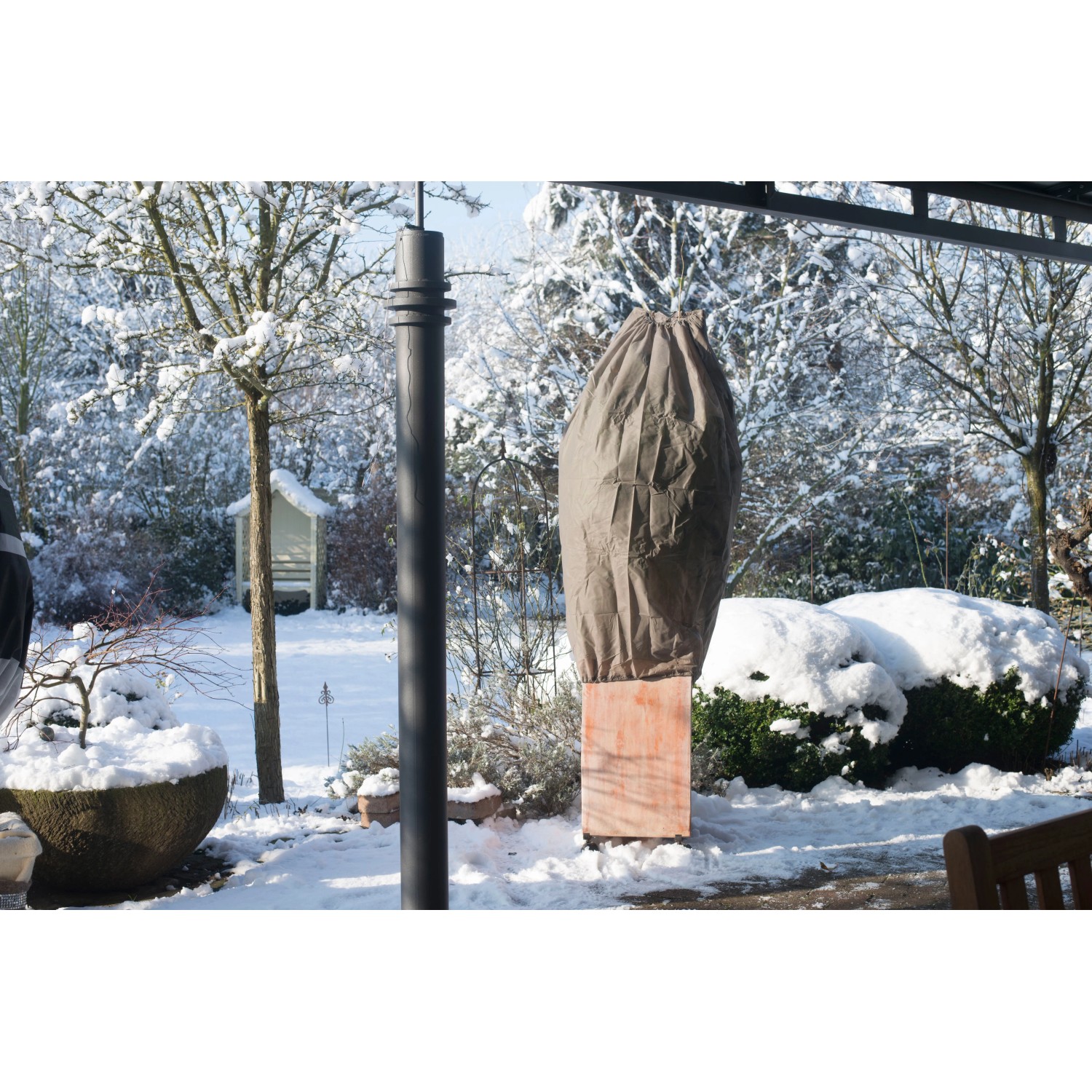 Videx Garden Thermomantel Mega 250x120 cm Stein zum Schutz von Pflanzen im Winter.