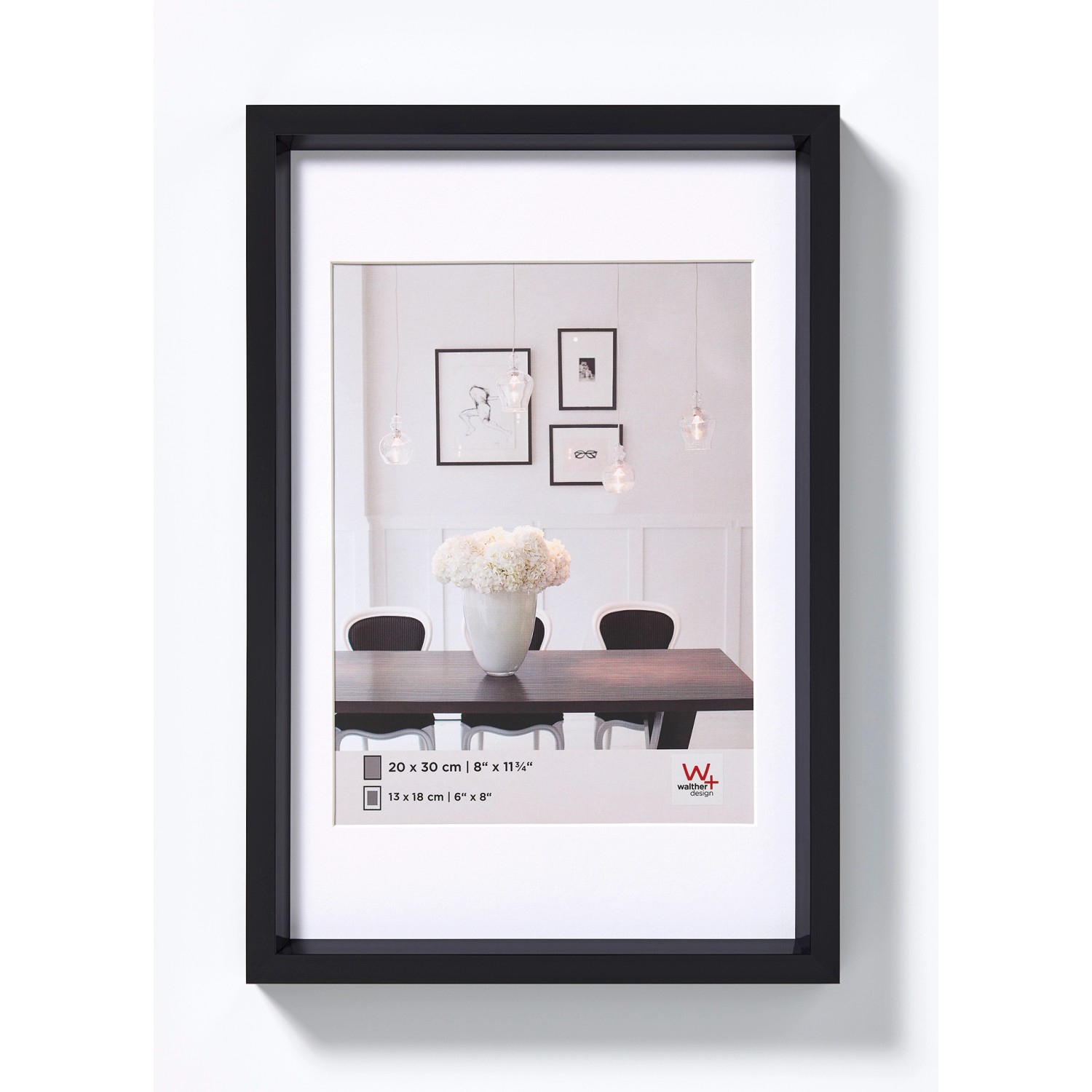 walther design Steel Style Kunststoff Bilderrahmen  15x20 cm Schwarz günstig online kaufen