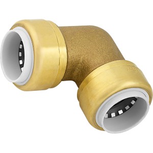 Steck-Winkel aus Messing, 52 mm, für Rohre mit 20 mm Durchmesser.