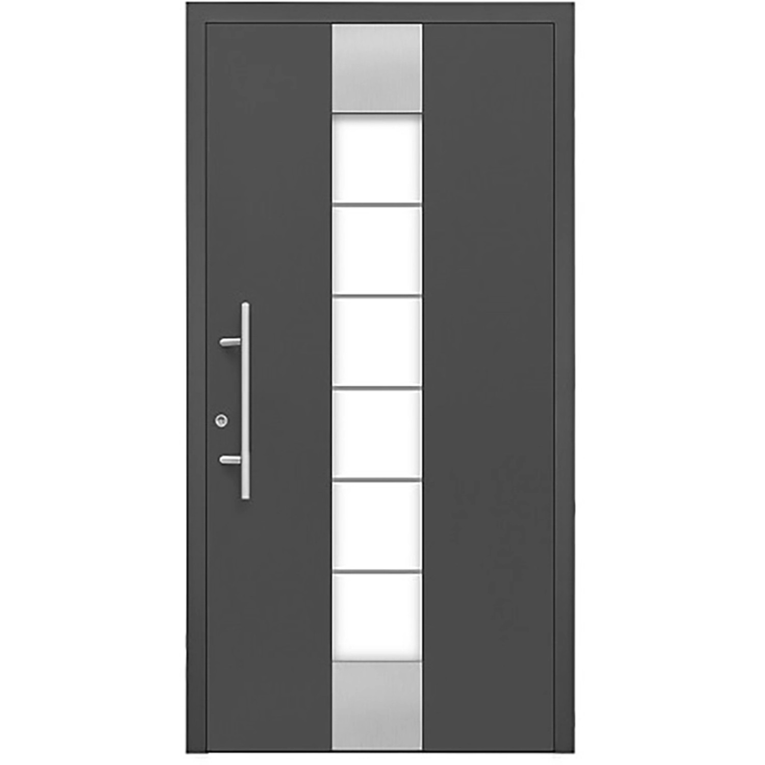 Aluminium Sicherheitshaustür Moderno RC3 M310 Premium 110 x 210 cm Anschlag günstig online kaufen